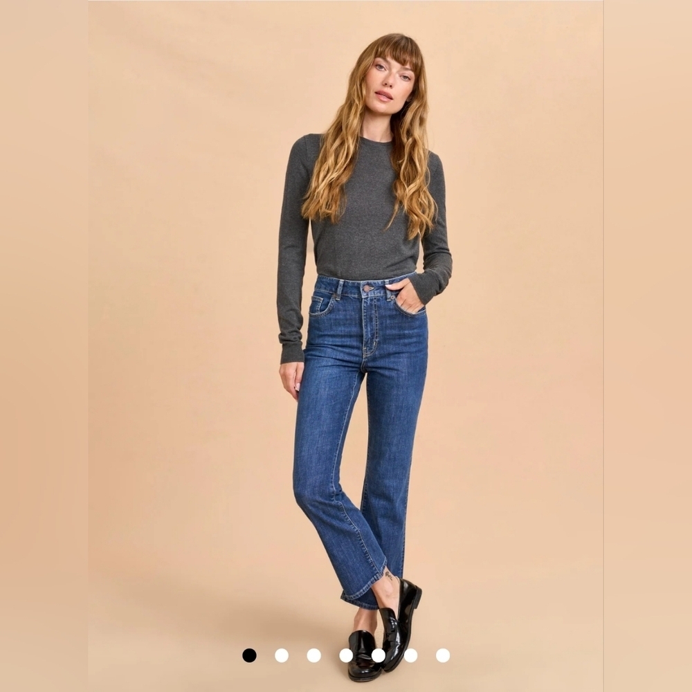 Meredith High-Rise Cropped Flare Jean